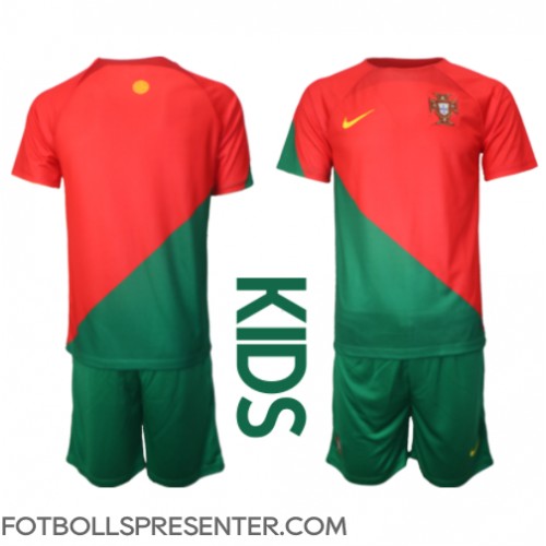 Portugal Hemmatröja Barn VM 2022 Kortärmad (+ korta byxor)